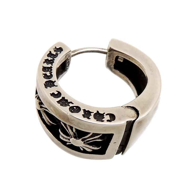 【10/15まで！ローン48回無金利】［飯能本店］CHROME HEARTS クロムハーツ ※片方のみ #左用 ナロー V バンド ピアス シルバー925 レディース・メンズ DH76832
