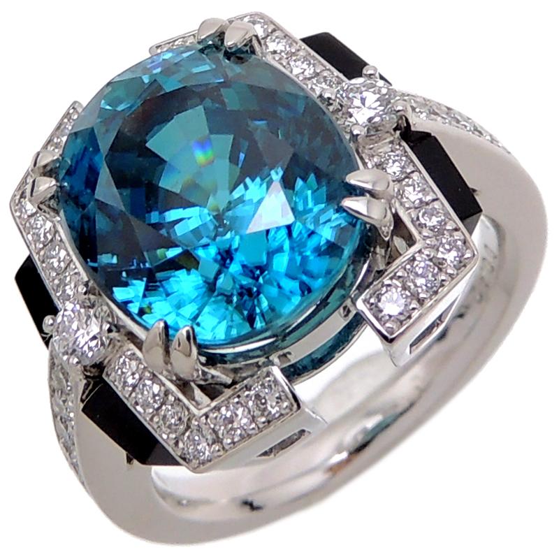 飯能本店］シーニック SCENIC Pt900 10.1ct ジルコン リング・指輪  