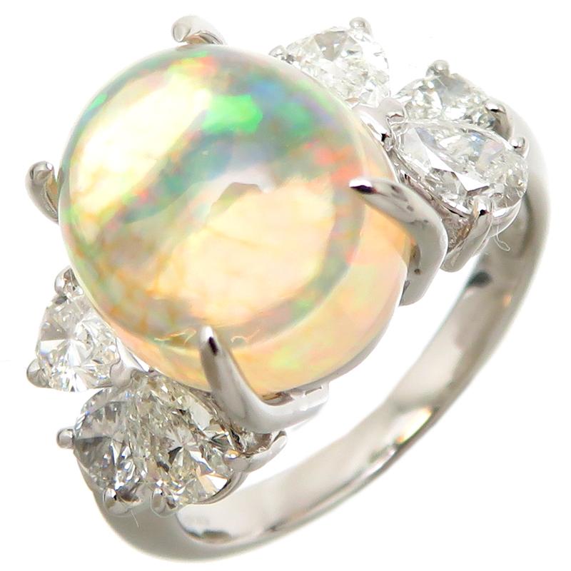 オパール リング PT950