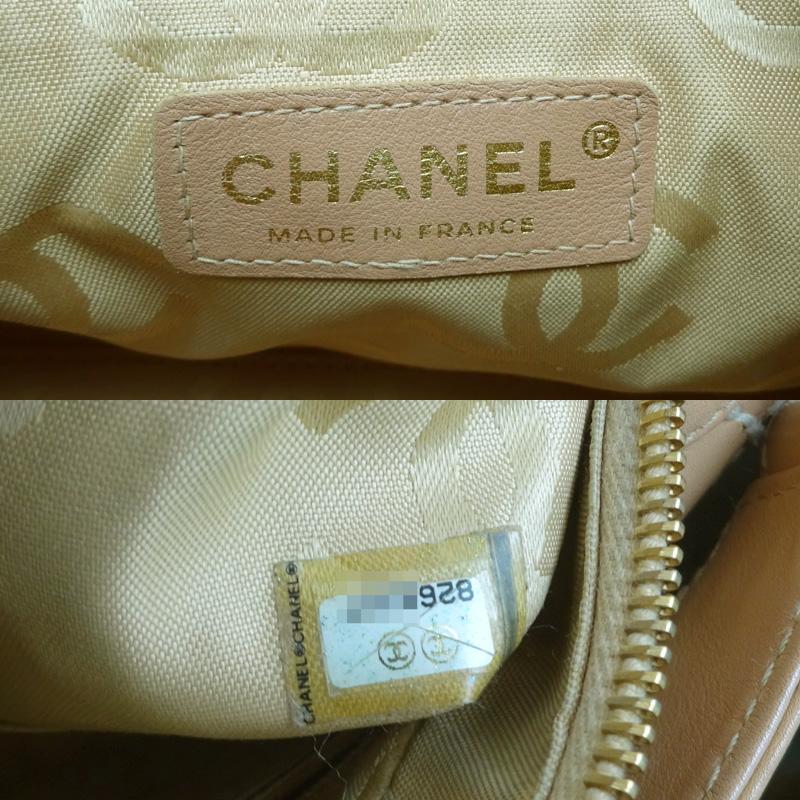 ［銀座店］CHANEL シャネル ワイルドステッチ ワンショルダー ショルダーバッグ ラム ベージュ レディース DH78637｜dsdaikokuya｜07