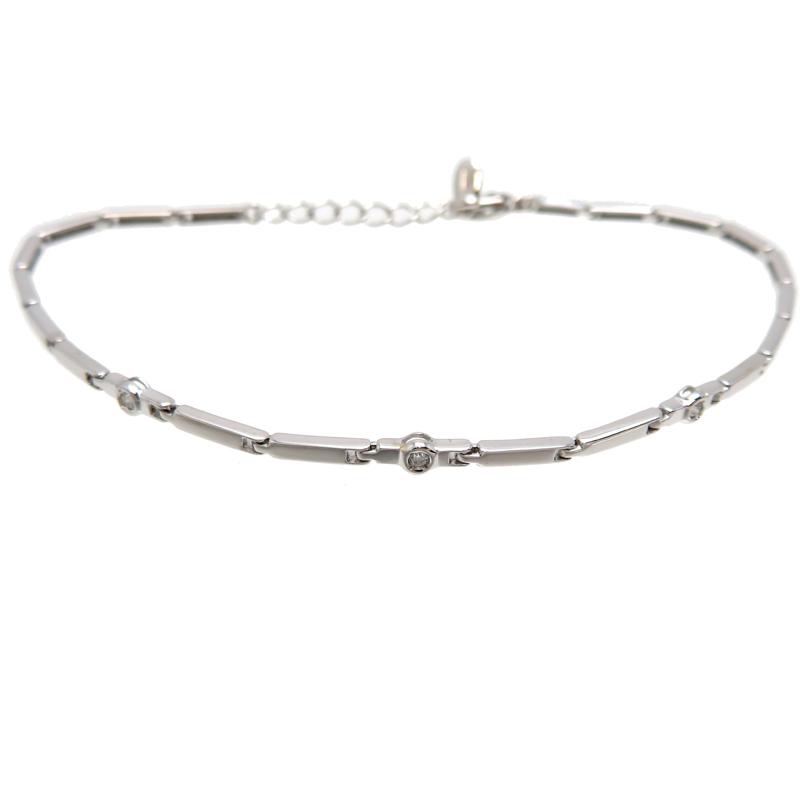 飯能本店］ジュエリーマキ K18WG 0.03ct ダイヤモンド