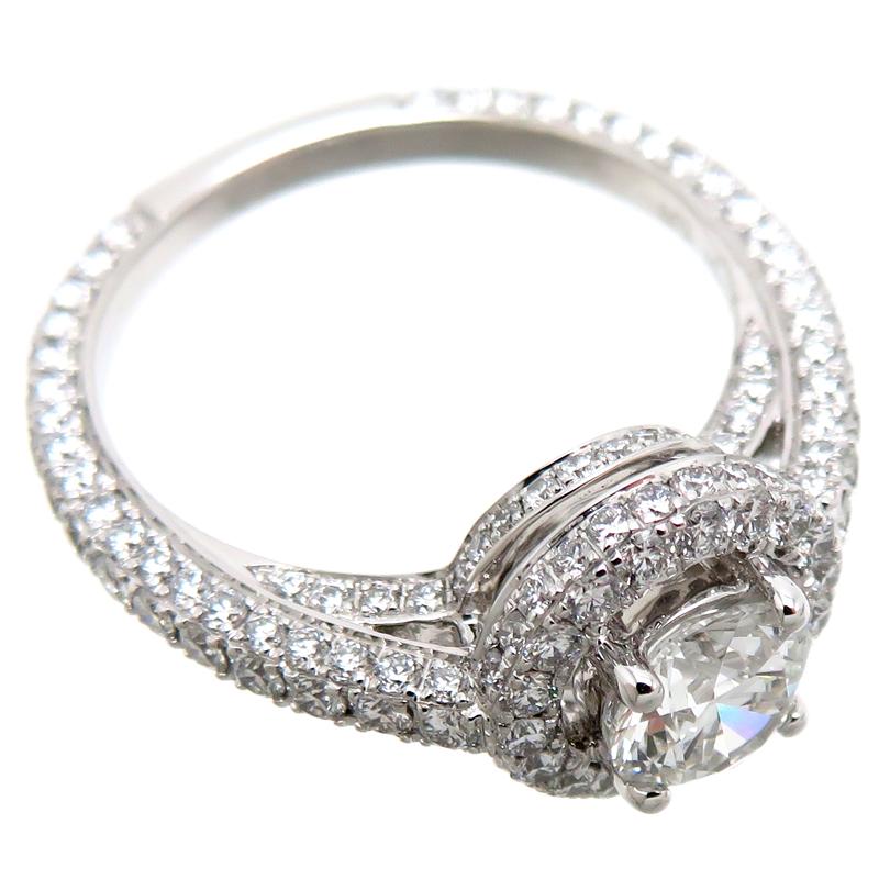 極美品】 GRAFFグラフ フレームラウンド ダイヤモンドリング 0.5ct 