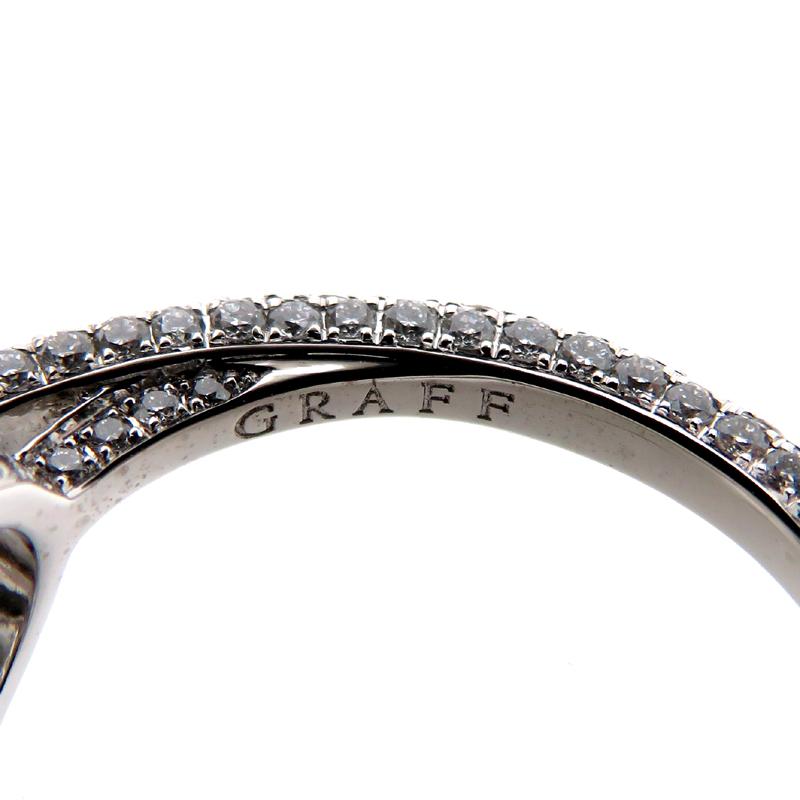 極美品】 GRAFFグラフ フレームラウンド ダイヤモンドリング 0.5ct 