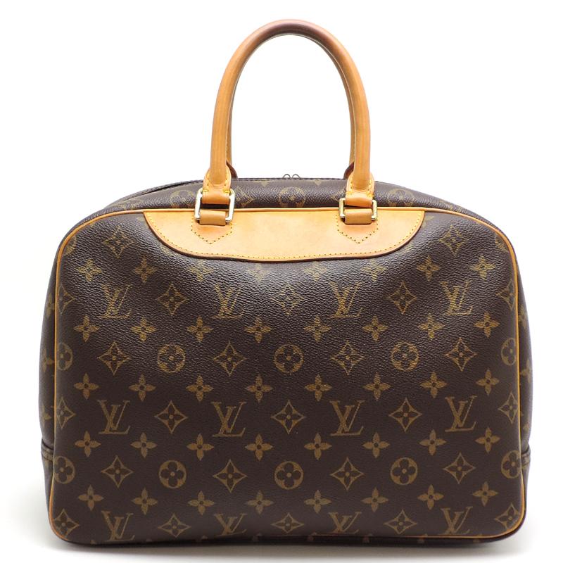 ［飯能本店］LOUIS VUITTON LV ルイ・ヴィトン ドーヴィル M47270 (廃番) ボストンバッグ モノグラム エベヌ (ブラウン系) DH79210_1