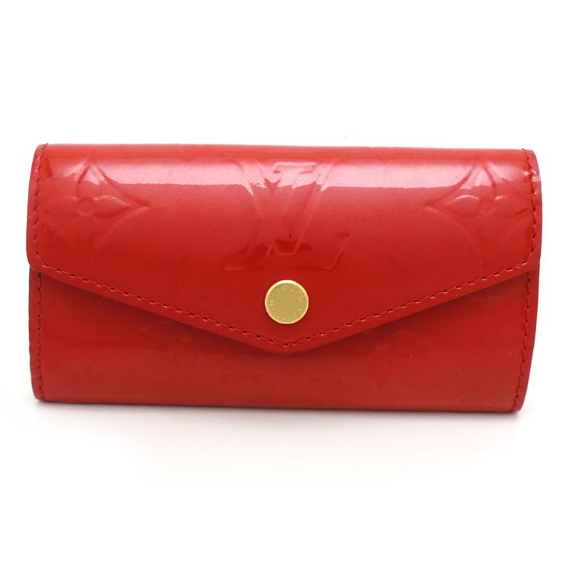 79 LOUIS VUITTON ルイヴィトン キーケース レッド 本革 小銭 79 LOUIS VUITTON ルイヴィトン キーケース レッド 本革 小銭