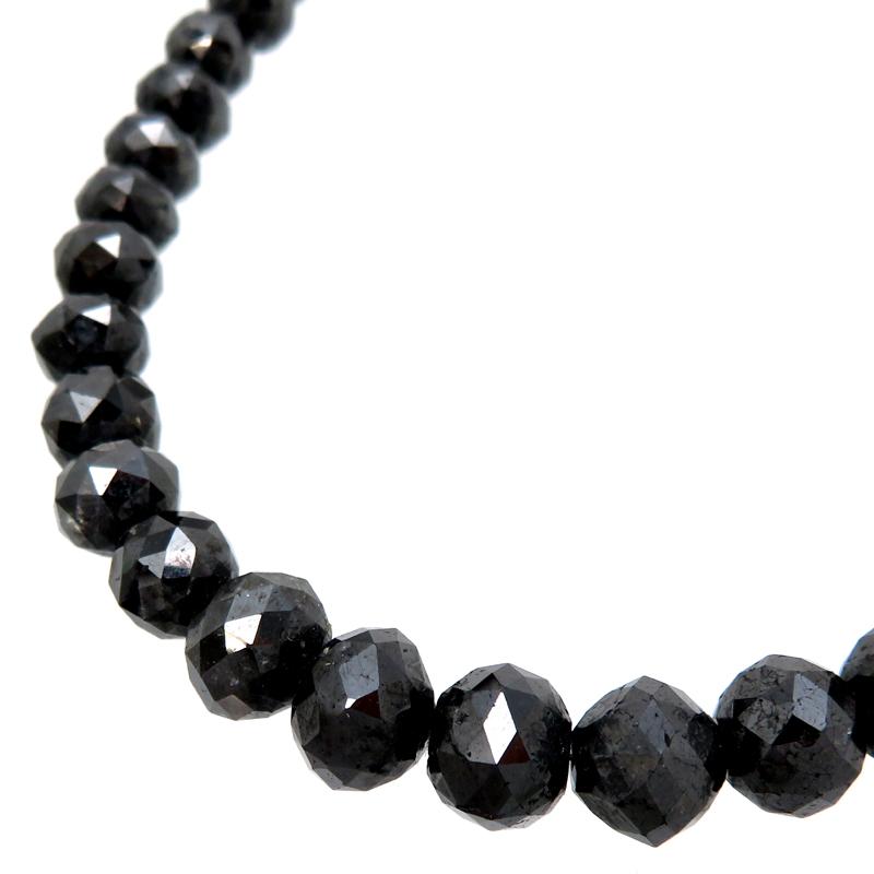 銀座店］Non Brand ノンブランド K18WG 187.0ct ブラックダイヤモンド 