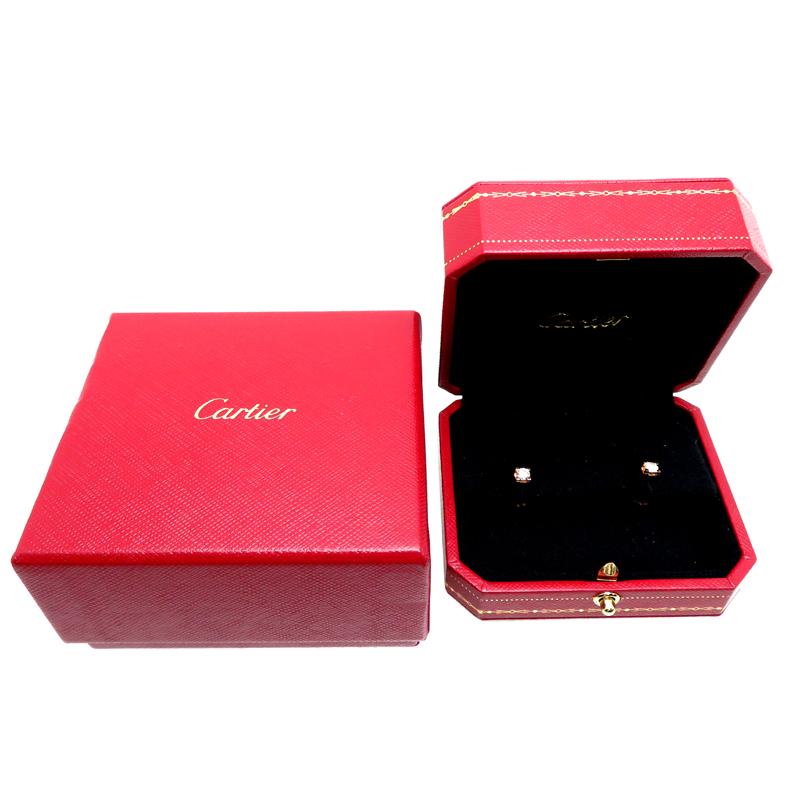 ［銀座店］CARTIER カルティエ 0.20ct 0.20ct Cドゥ カルティエ ダイヤモンド ピアス 750ピンクゴールド レディース N8502500 DH80186｜dsdaikokuya｜07