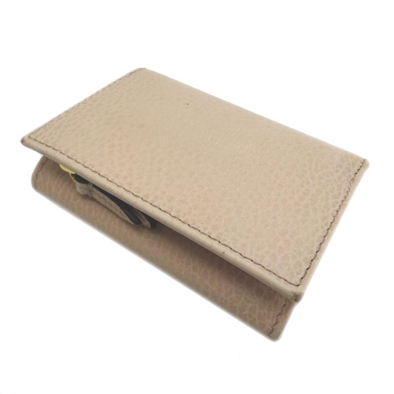 GUCCI グッチ GGマーモント 二つ折り財布 ベージュ レザー コンパクト GUCCI（グッチ） ［飯能本店］GUCCI GGマーモント コンパクト