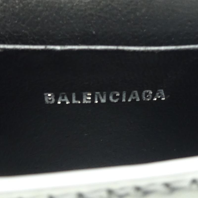 ［銀座店］BALENCIAGA バレンシアガ アワーグラスミニ トップハンドルバッグ 637372 ハンドバッグ カーフ メタリックシルバー DH80577｜dsdaikokuya｜07