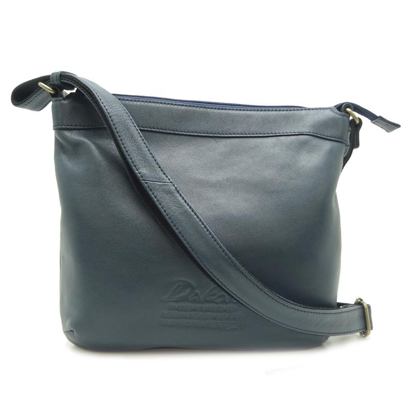 Dakota ダコタ レザー ショルダーバッグ メッセンジャーバッグ ブルー