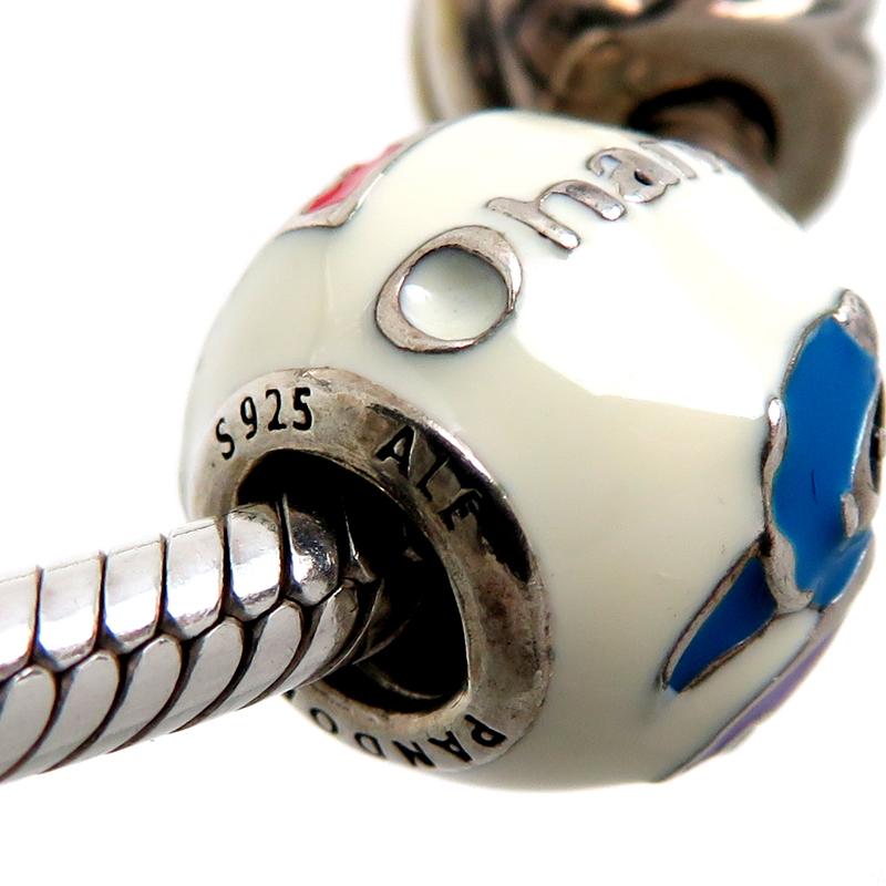 良品PANDORA パンドラ SV ブレスレット S925刻印 箱付き フラワー 飯能本店］ PANDORA パンドラ SV925 リロ＆スティッチ ブレスレット