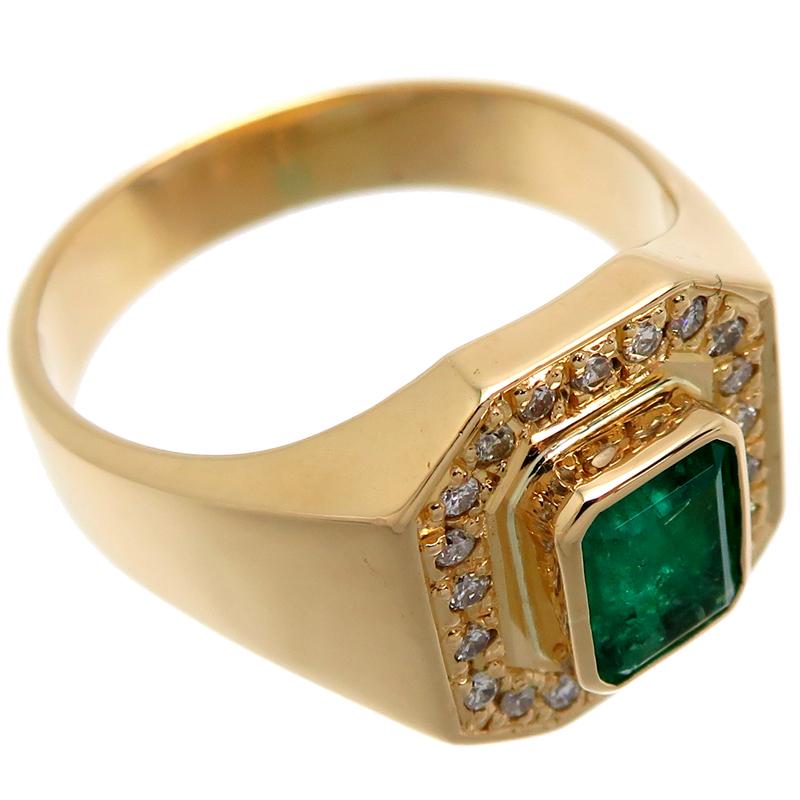Brand ノンブランド 【アイオライト】 ? K18YG 0.79ct エメラルド 