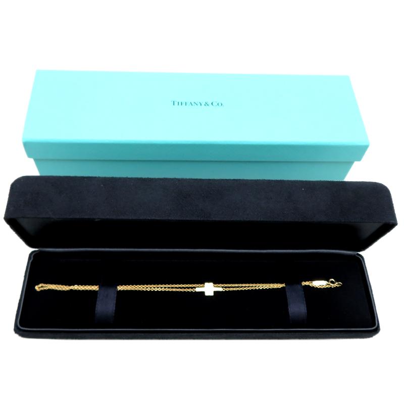 飯能本店］TIFFANY&Co. ティファニー T TWO ダブルチェーン 