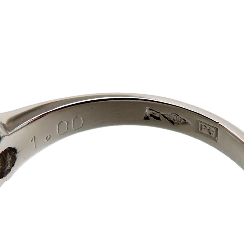銀座店］Non Brand ノンブランド Pt900 1.00ct 6本爪 ダイヤモンド
