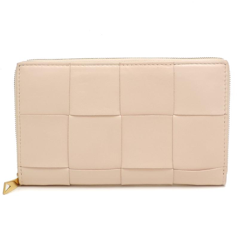 BOTTEGA VENETA イントレチャート 長財布 ピンクゴールド 大容量 飯能本店］BOTTEGA VENETA ボッテガヴェネタ カセット イントレ