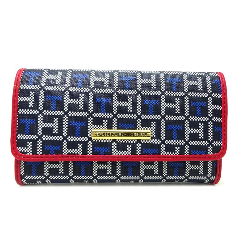 飯能本店］TOMMY HILFIGER トミーヒルフィガー モノグラム 三つ折り長