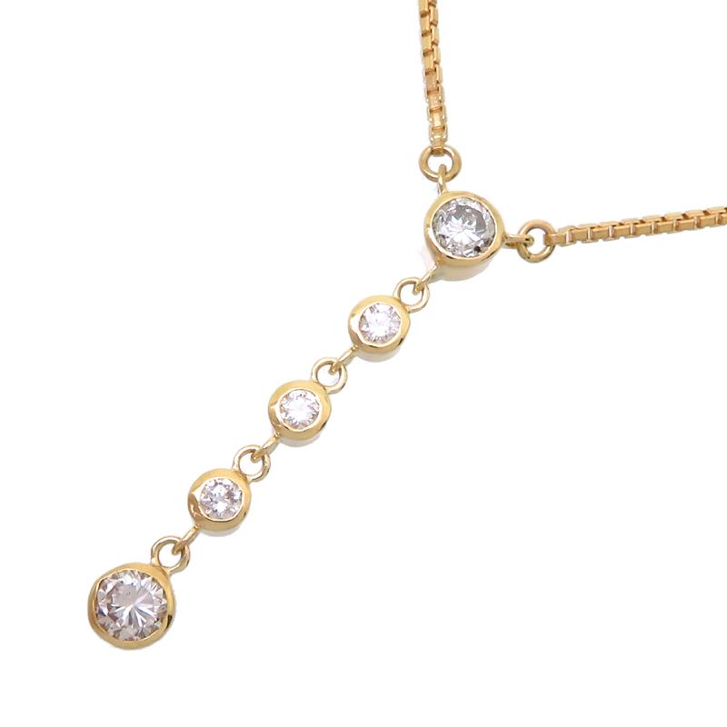 銀座店］Non Brand ノンブランド K18 0.31ct 0.17ct ダイヤモンド 