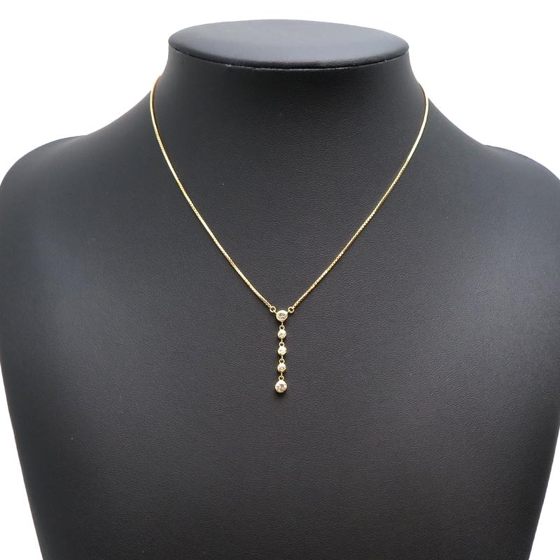 銀座店］Non Brand ノンブランド K18 0.31ct 0.17ct ダイヤモンド 