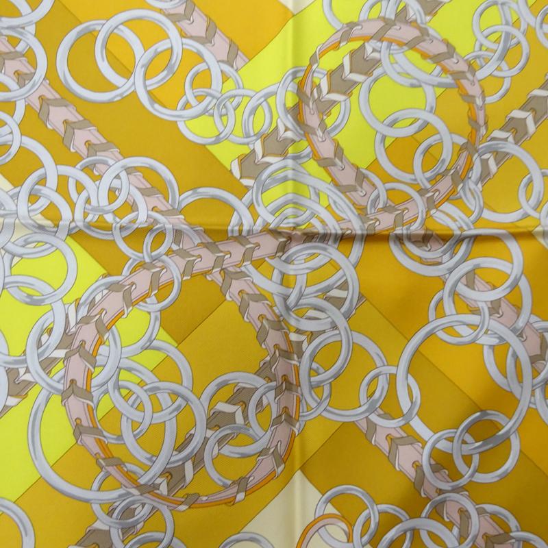 HERMES ［銀座店］HERMES エルメス カレ90 馬車力とチャーム スカーフ  