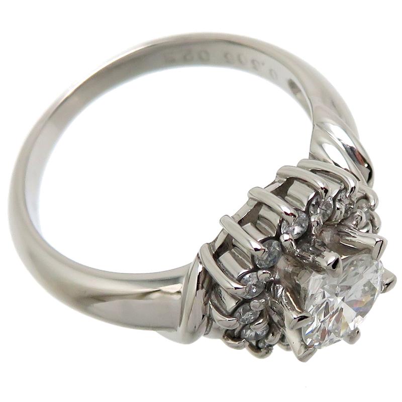 新春セール‼️ダイヤモンド装飾 プラチナリングpt900