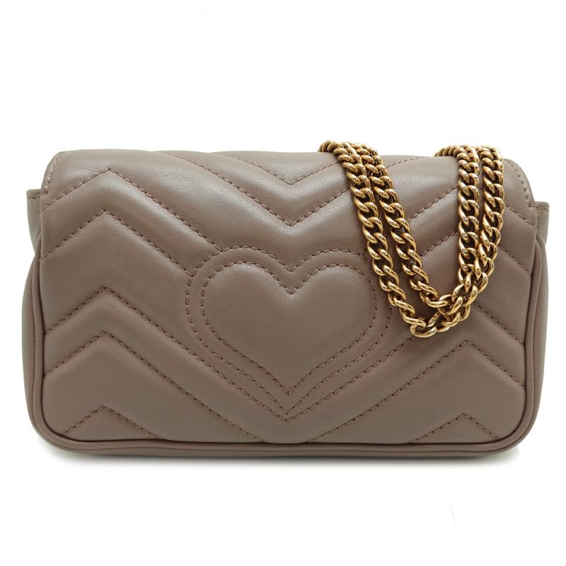 GUCCI】グッチ Gg Marmont Super Mini Bag ベージュ
