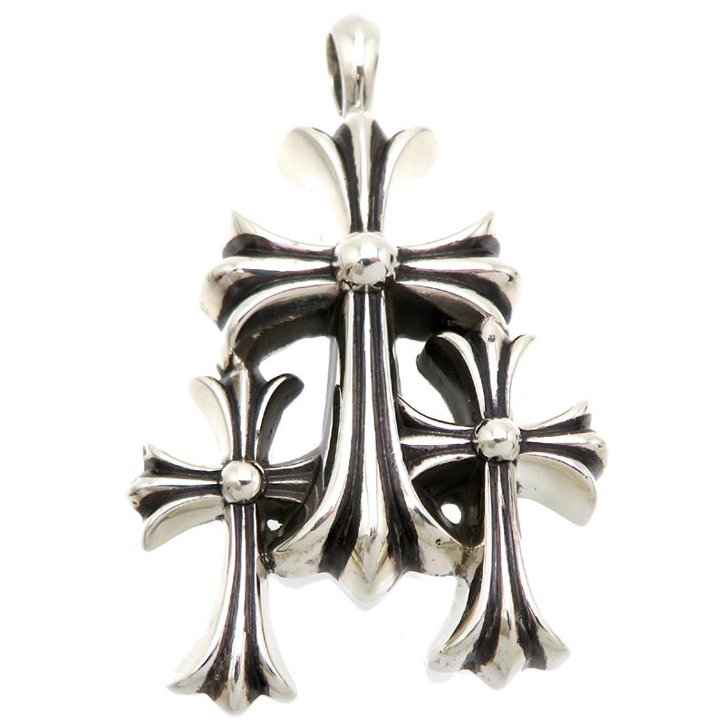 銀座店］CHROME HEARTS クロムハーツ SV925 トリプル CH クロス