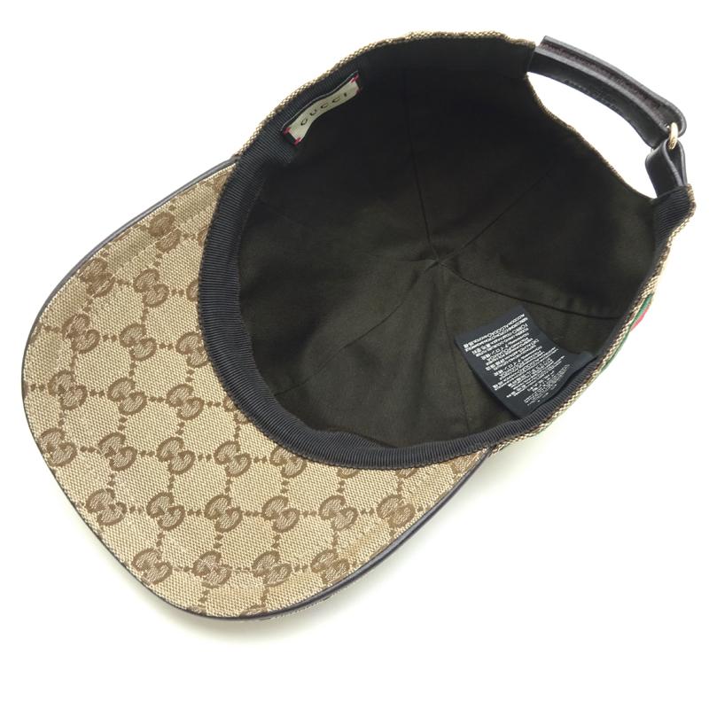 飯能本店］GUCCI グッチ キャップ Mサイズ 58cm 200035 キャップ GG 