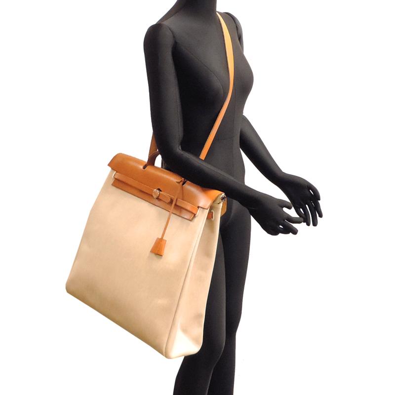 HERMES ［飯能本店］HERMES エルメス エールバッグ MM シルバー金具 