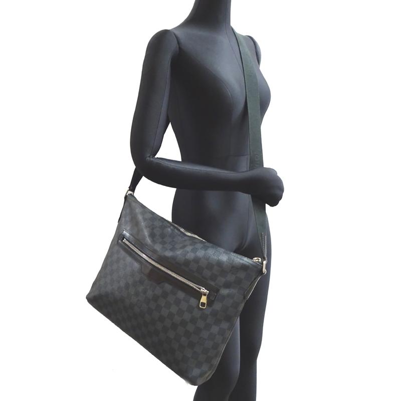 VUITTON LV ルイ・ヴィトン ミックMM N41106(廃番) ショルダーバッグ ダミエグラフィット ブラック 【穂乃花】 メンズ DH84291