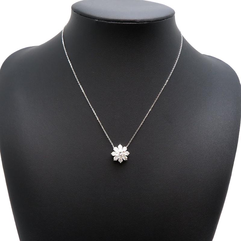 銀座店］ブリジャール Brillar モアサナイト サンフラワー ネックレス