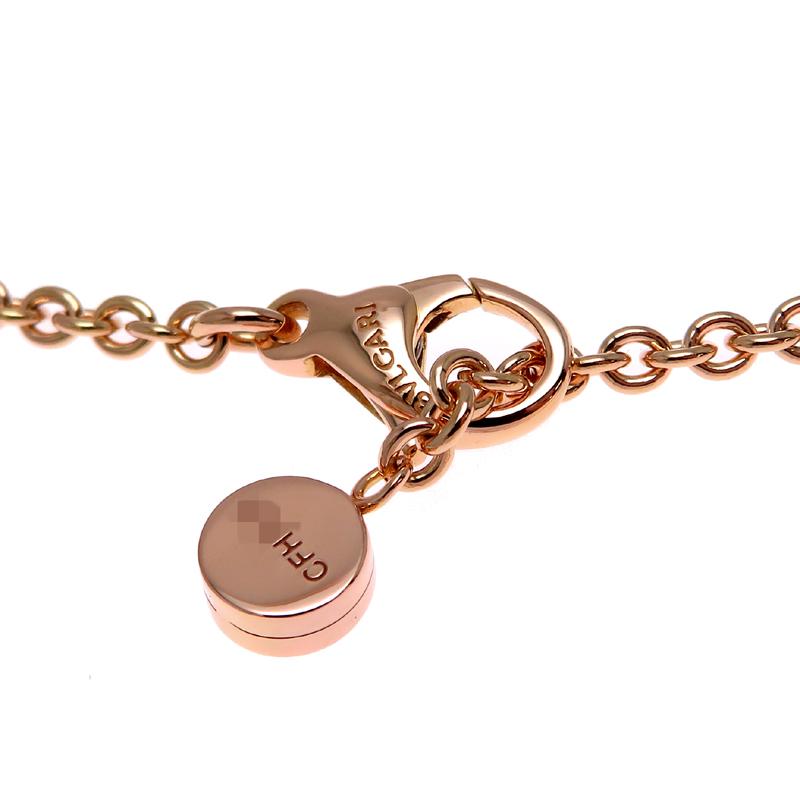 BVLGARI ネックレス ラウンドペンダント　ノベルティ　付属品なし BVLGARI】ブルガリ『K18PG B-zero1(ビーゼロワン) ネックレス