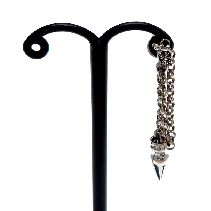 銀座店］CHROME HEARTS クロムハーツ SV925 スパイク チェーン ピアス