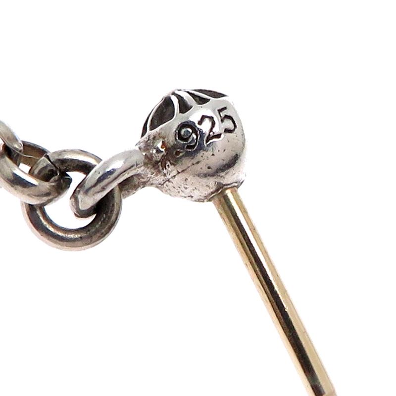 銀座店］CHROME HEARTS クロムハーツ SV925 スパイク チェーン ピアス