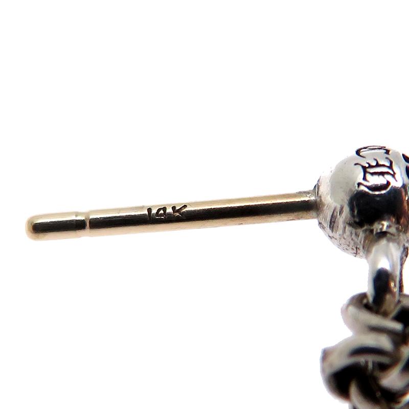 銀座店］CHROME HEARTS クロムハーツ SV925 スパイク チェーン ピアス