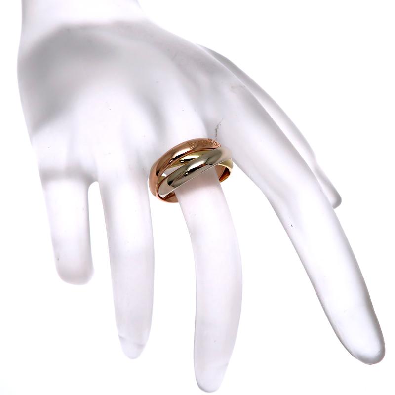 銀座店］CARTIER カルティエ #52 トリニティ リング・指輪 750イエロー 