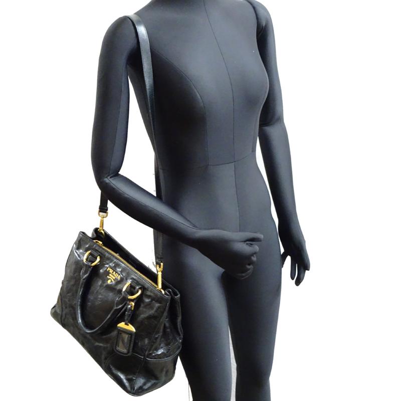 PRADA プラダ/マギットシティカーフ2WAYレザー ハンドバッグ PRADA 