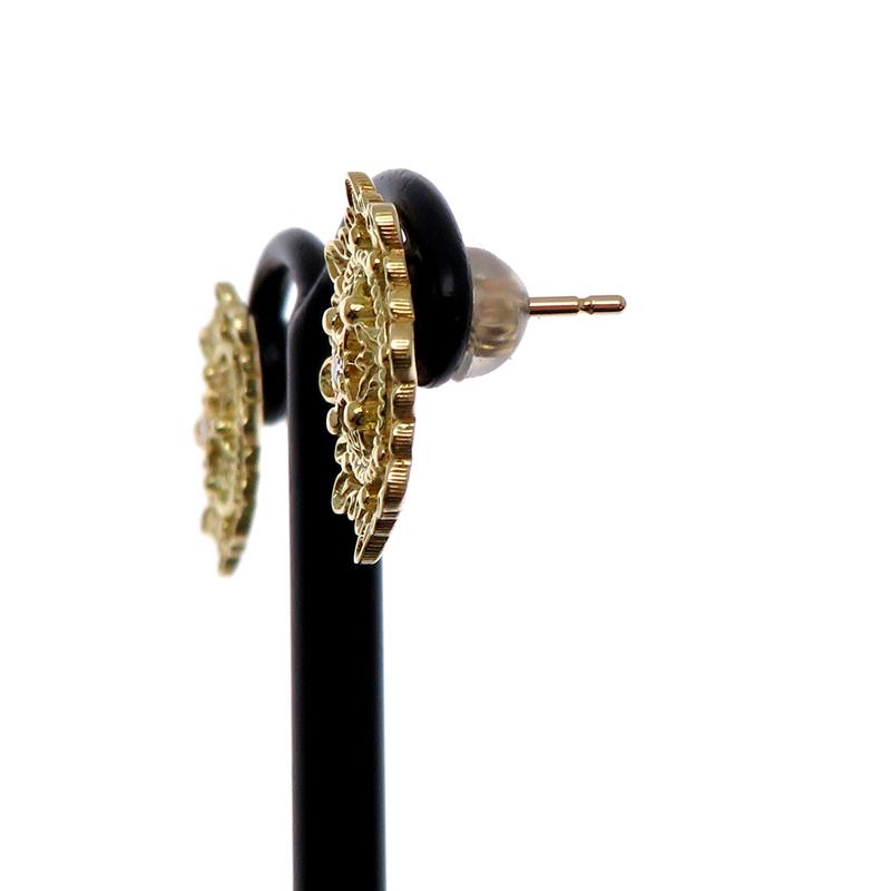 飯能本店］Ginza Tanaka 銀座田中 0.01ct ダイヤモンド ピアス K18 