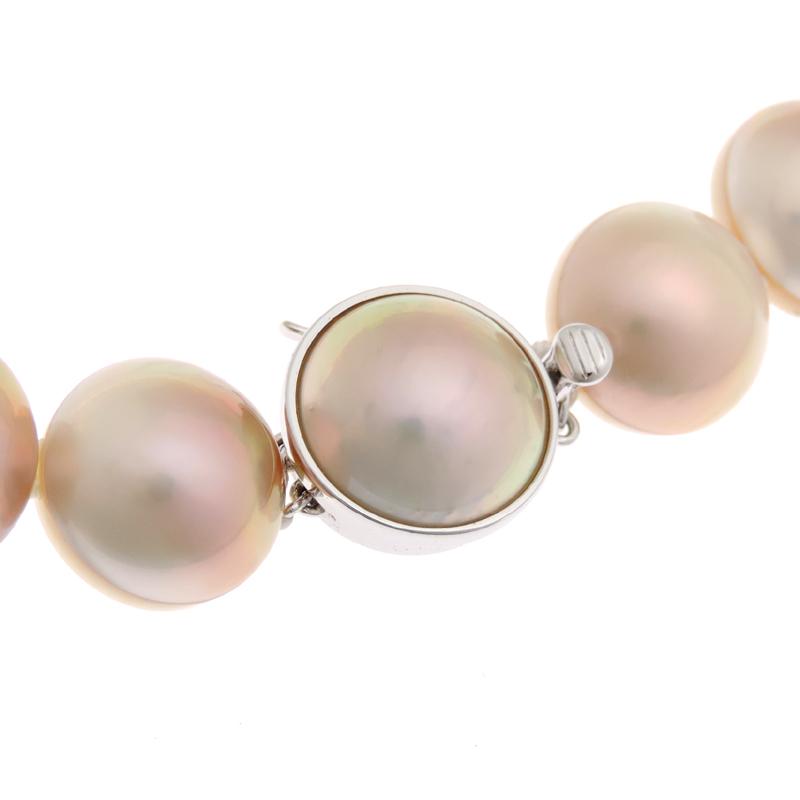 銀座店］TASAKI タサキ（田崎真珠） 13.9〜13.2mm マベ パール 