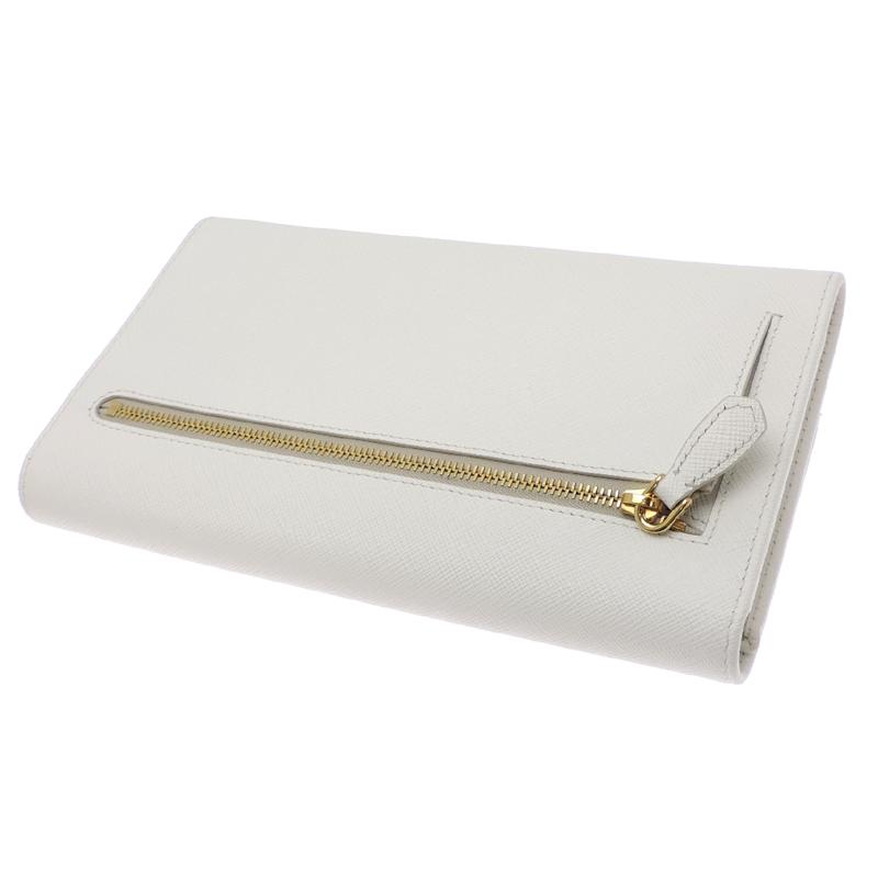 PRADA サフィアーノレザー 長財布 ホワイト PRADA（プラダ） ［銀座店］PRADA 1MH311 長財布 サフィアーノ レザー