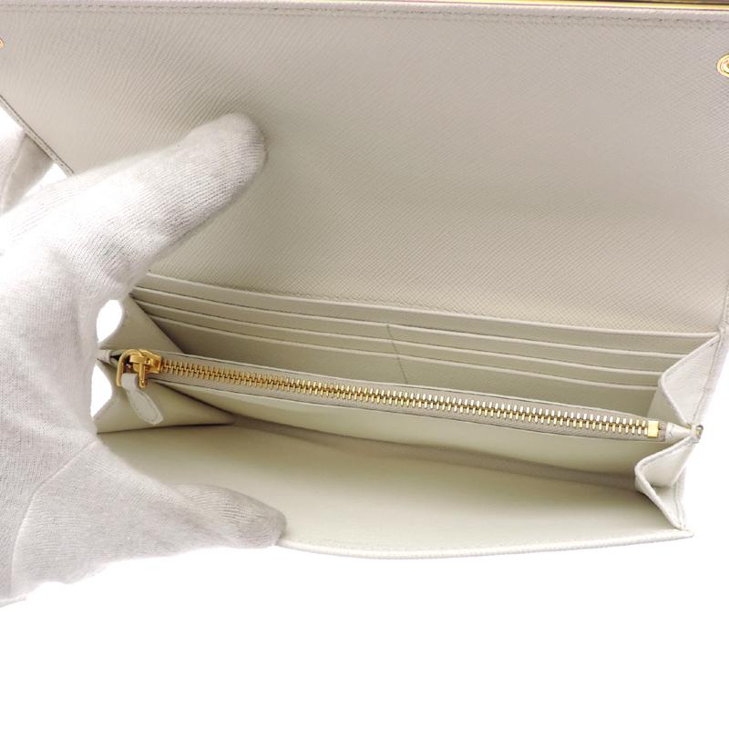 新品未使用‼️【PRADA】長財布 1MH311 サフィアーノ レザー ビアンコ PRADA（プラダ） ［銀座店］PRADA 1MH311 長財布 サフィアーノ レザー