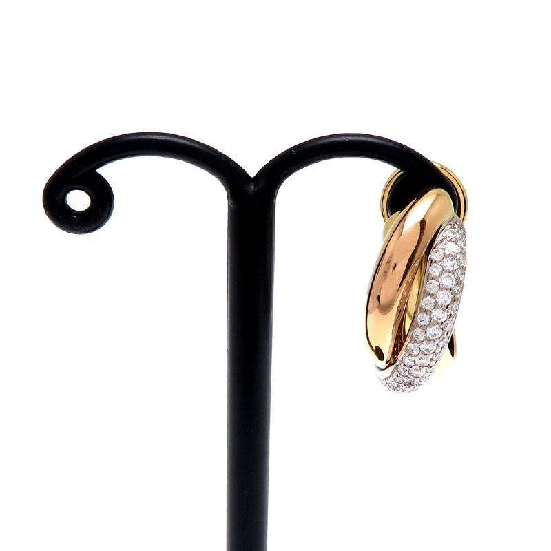 カルティエ　ダイヤピアス　片耳 楽天市場】【Cartier】 カルティエ クラシック フープ ダイヤモンド