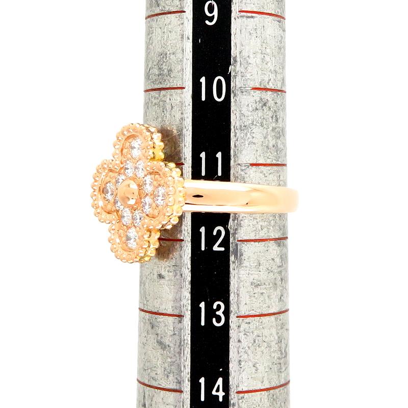 【8/31まで】ヴァンクリーフ＆アーペル　ヴィンテージアルハンブラ　リング ヴァンクリーフ&アーペル ヴィンテージアルハンブラ 1P ダイヤ