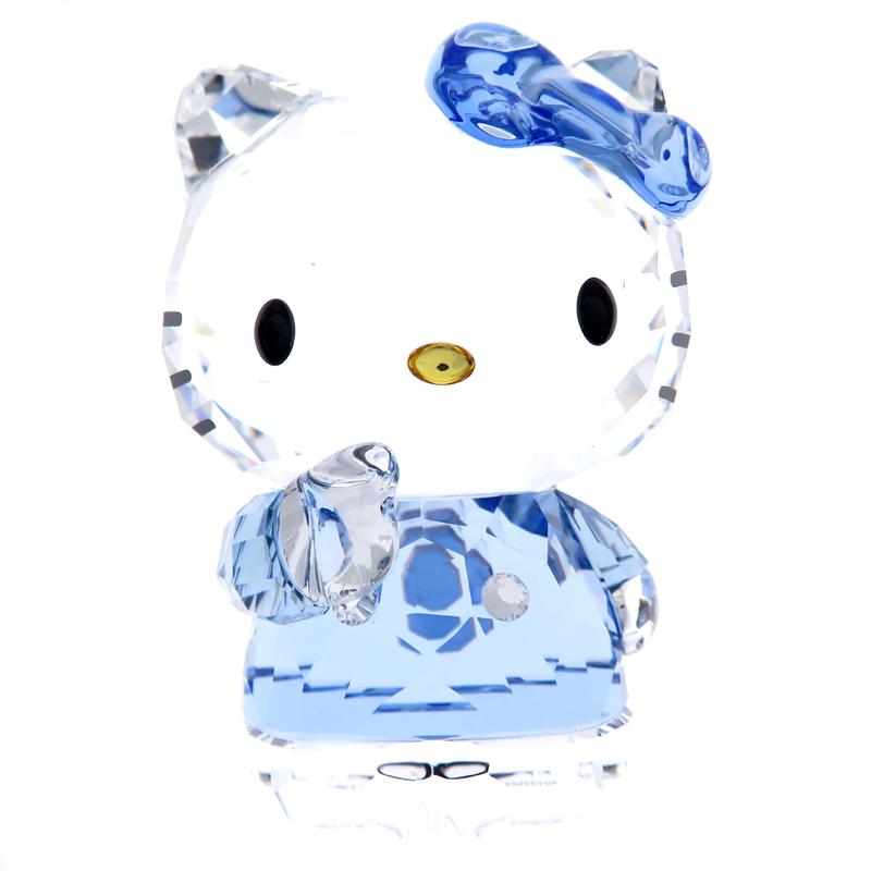 【美品】SWAROVSKI ハローキティ クリスタル　ブルーリボン SWAROVSKI ［飯能本店］SWAROVSKI スワロフスキー ハローキティ
