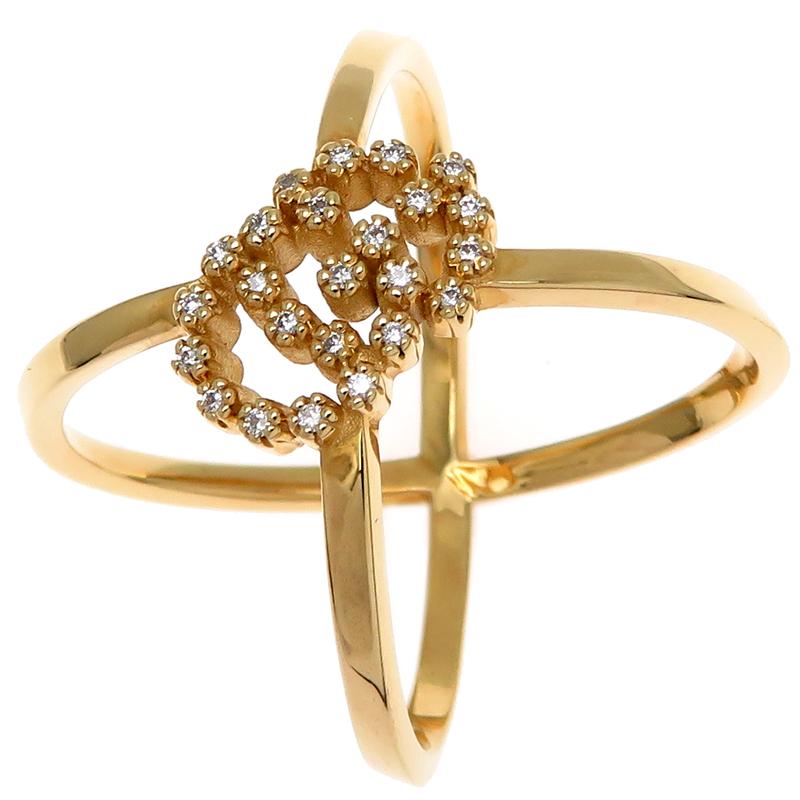 GUCCI ［飯能本店］GUCCI グッチ GG ランニング ダイヤモンド リング  