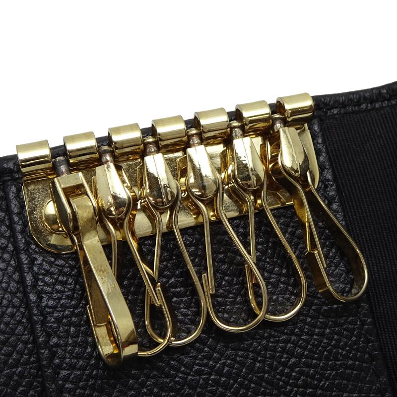 新品同様☆フェラガモ 六連キーケース 札入れ付き ガンチーニロゴ 本革 レザー 飯能本店］Salvatore Ferragamo サルヴァトーレフェラガモ