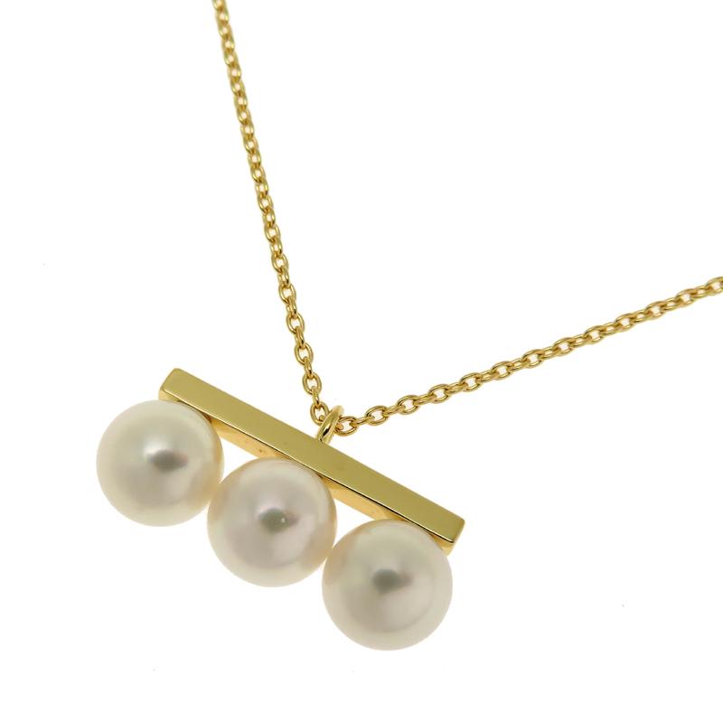 【極美品】TASAKI バランス　ネオ　ペンダント　イエローゴールド　ネックレス 銀座店］TASAKI タサキ（田崎真珠） バランス ネオ ペンダント
