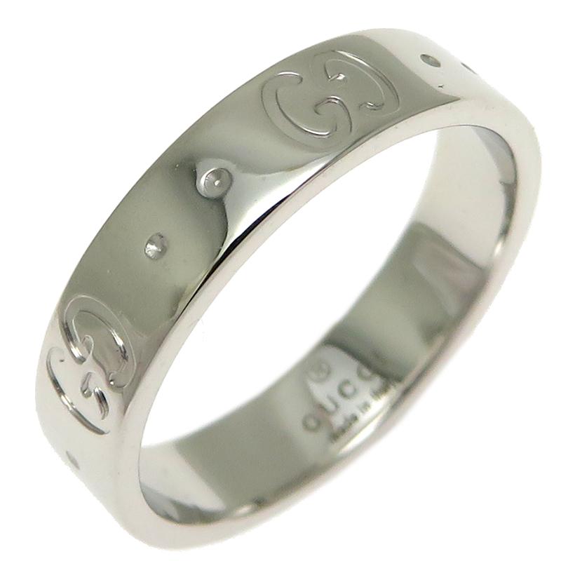 GUCCI ［飯能本店］GUCCI グッチ アイコン リング・指輪 750ホワイト  