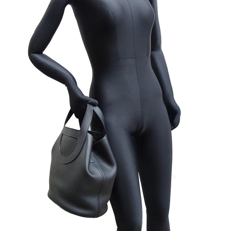 ［銀座店］HERMES エルメス イン・ザ・ループ 23 W刻印 2024年製  ハンドバッグ トリヨンクレマンス ノワール ( ブラック ) DH87817の画像