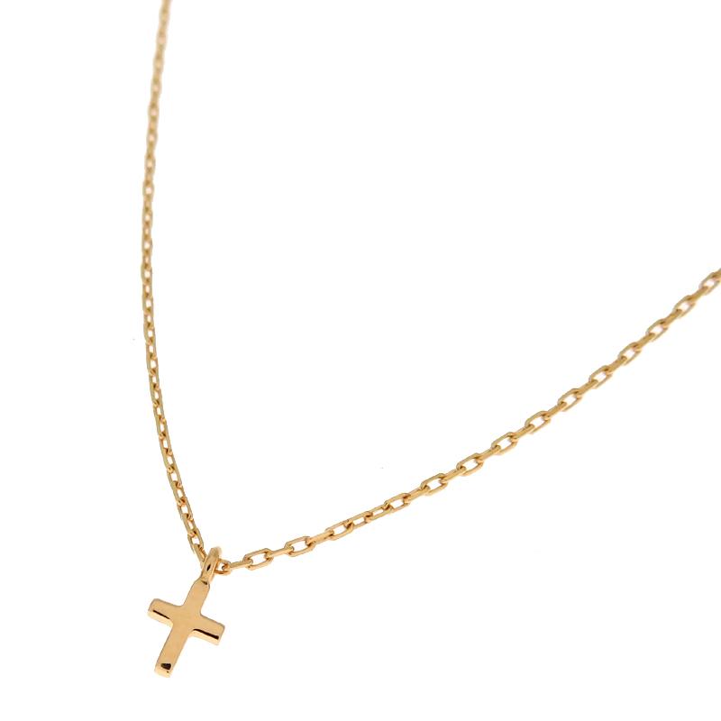 agete ゴールド クロスネックレス agete アガット ネックレス レディース ダイヤ クロス