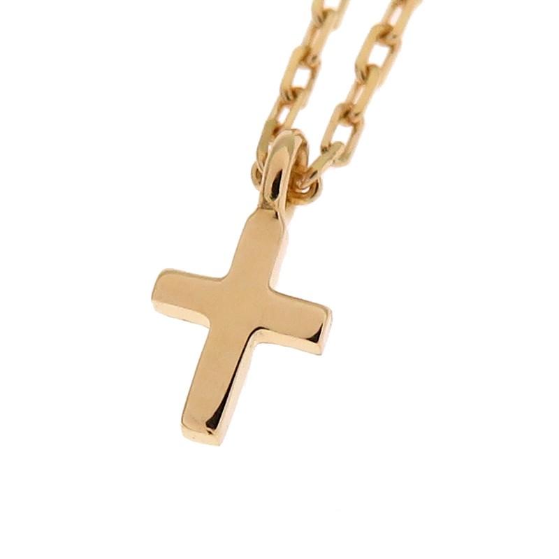 agete ゴールド クロスネックレス agete ［飯能本店］agete アガット クロス ネックレス K18